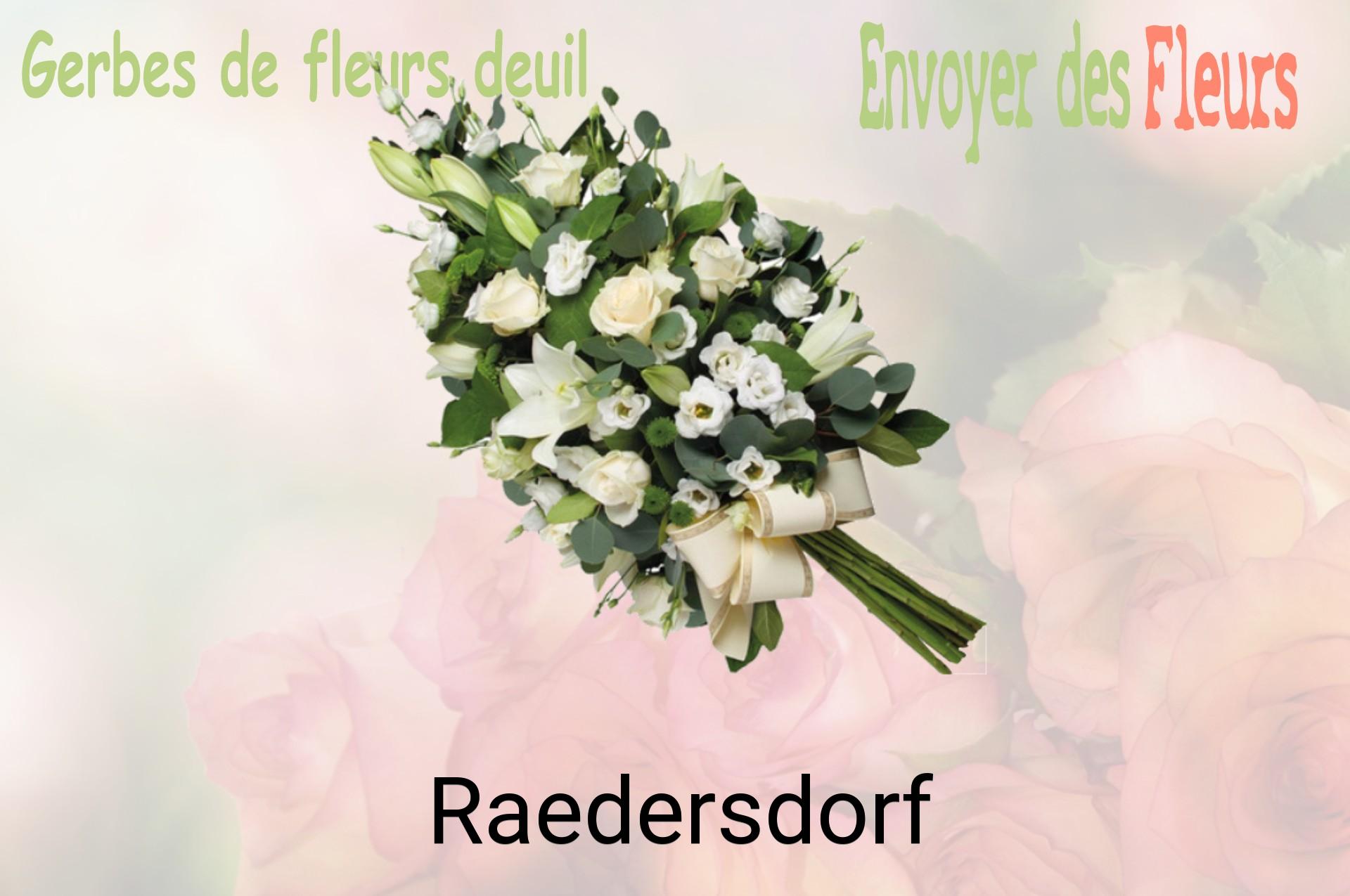 Gerbe de fleurs de deuil livrée à Raedersdorf